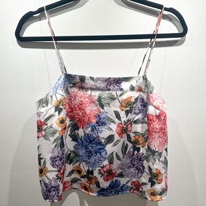 Express Multicolor Floral Spaghetti Strap Cami Top | Size XS